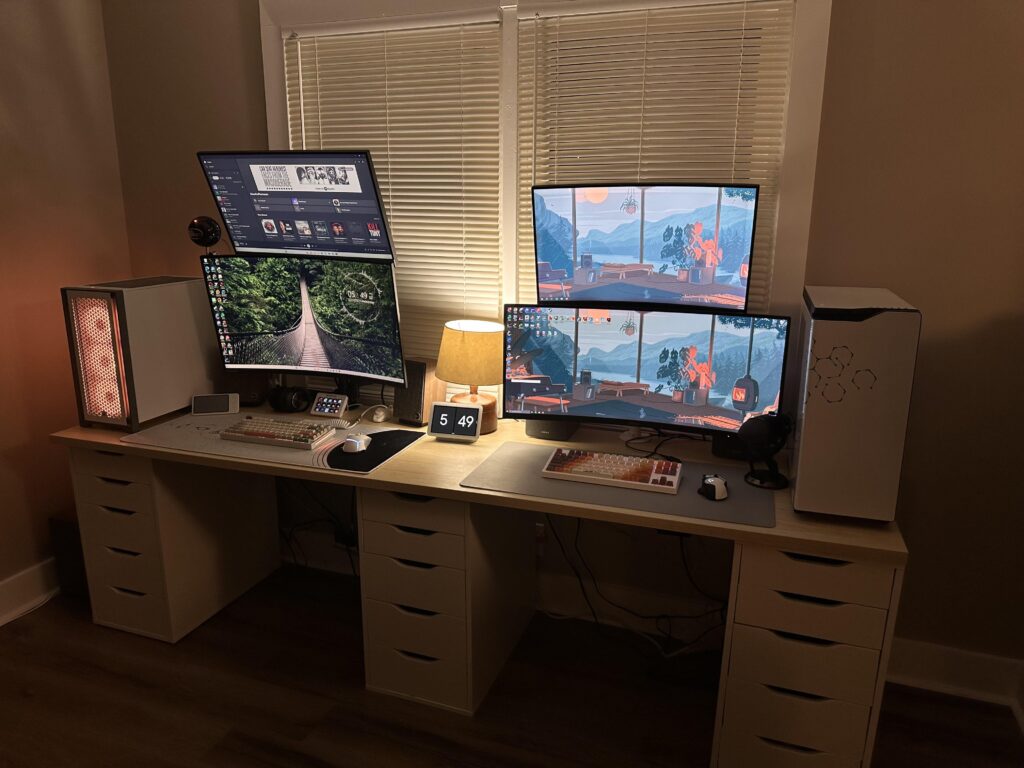 Temporary setup while we wait for our new house to be built.