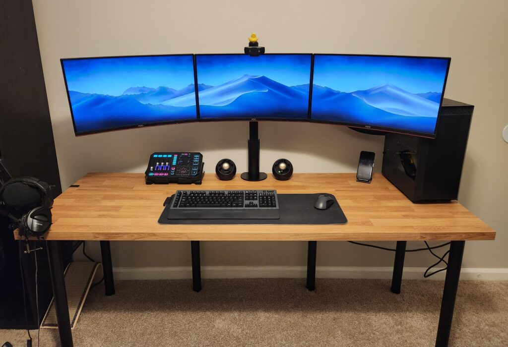 After a long day of cable management, she lives.