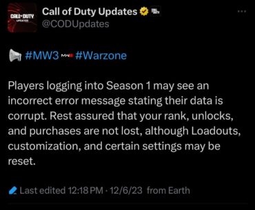 FYI for those with the issue