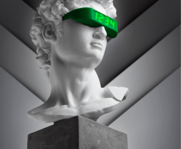I made this Cyber-Classical Clock of David: a functional desk clock that goes beyond digital art. The idea is to modify David's head and implant functional electronics (a clock), as found in fiction works.