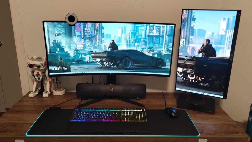 My wife bought me a big new monitor for Christmas!