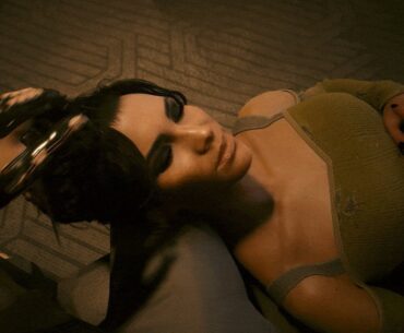 Cyberpunk just posted this gif of Panam laying on V’s knee.