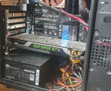 Giving my friend my old gpu. Didn't realise his pc was top end from a decade ago....
