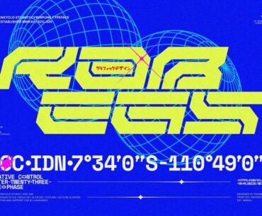 NCL RABEGS Cyberpunk font by Enxyclo Studio
