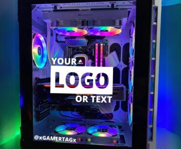 Personalize your Gaming PC with a custom logo or text decal!
