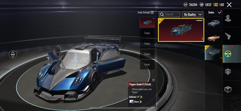 i got the pagani in pubg