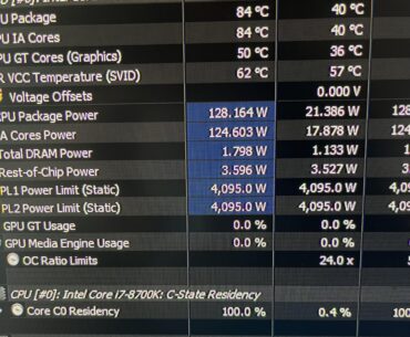 is total cpu power draw a combination of package power and IA cores power?