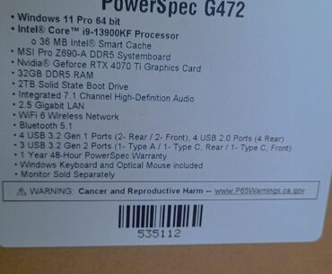 I got my first PC recently. My brother keeps saying I dont need something this powerful but I dont know. Opinions?