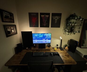 New standing desk set up