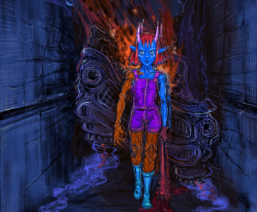 Crash - finally got around to drawing something cyberpunk