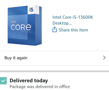 Amazon sent me a 13700k instead of a 13600k