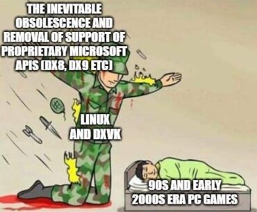 As a windows gamer, i really appreciate what linux and dxvk did for game preservation. DXVK is so good that it's worth using on windows with most older games these days. Literally saved classic games.