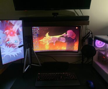 10 year old me would die if he knew we got this far. From playing on a busted PS4 and Samsung TV to this feels pretty good