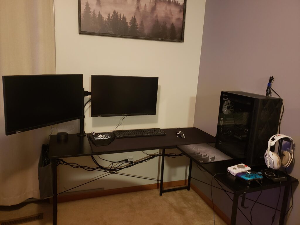 From a couch console gamer to building my own pc. Im sure its not the coolest but its quite the upgrade for me.