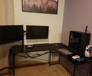 From a couch console gamer to building my own pc. Im sure its not the coolest but its quite the upgrade for me.