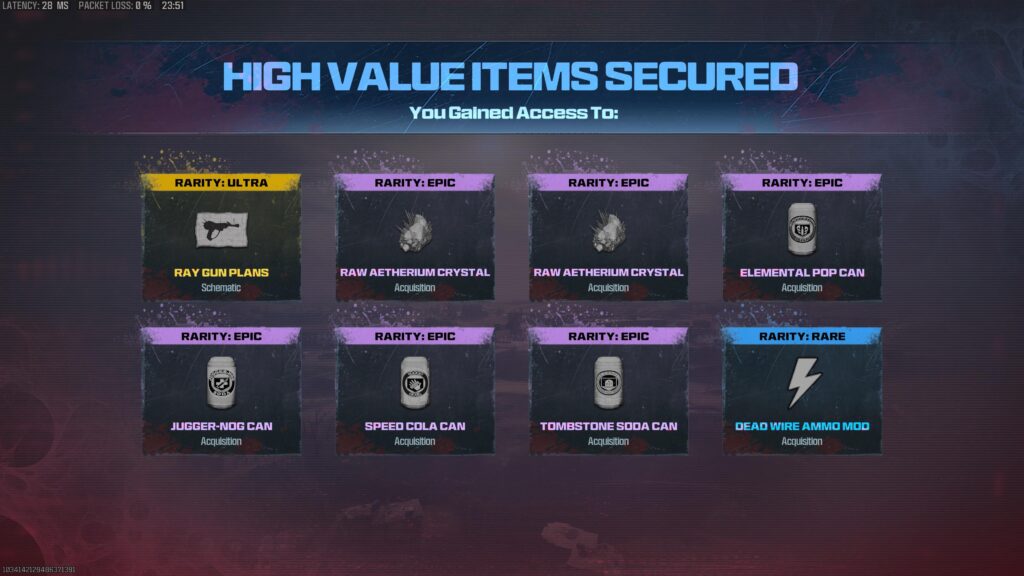 Finally unlocked the Ray Gun Schematic! Took quite a few tier 3 contracts!