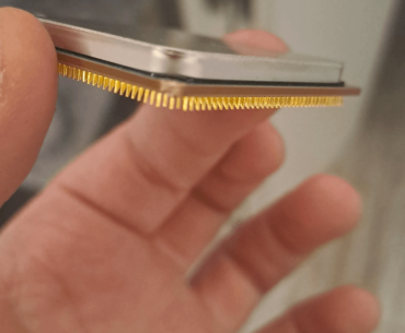 Scratched cpu pcb