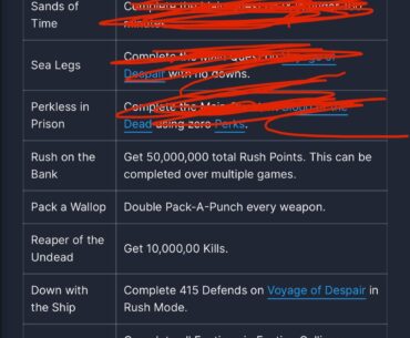 Dark Ops Challenges Help