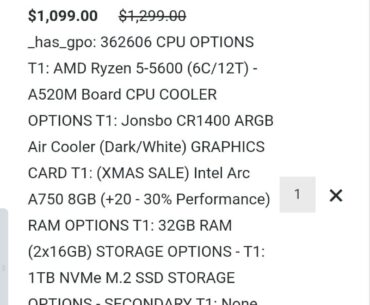 Looking at a gaming pc