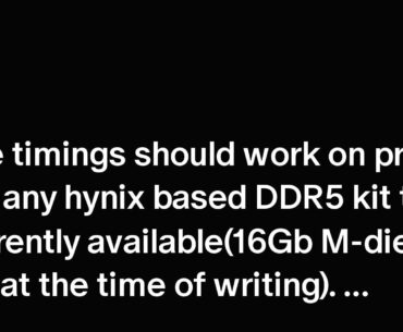 What is this single rank ddr5 ram OC guide for ryzen 7000 at 6000mbps by buildzoid?