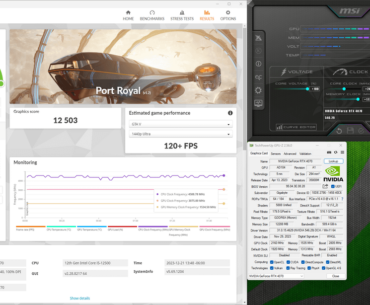 Gigabyte Gaming OC RTX 4070 vs 3080 12gb - Port Royal