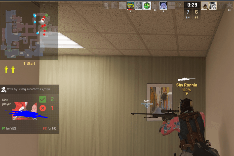 Crazy bug. CS2 recognizes an imgur link as a steam user's name and ...