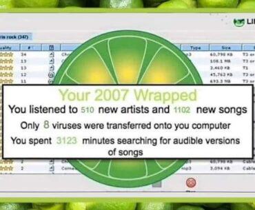 My Limewire wrapped