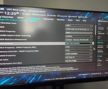 i5 13600k Ai Overclocking dropping voltage