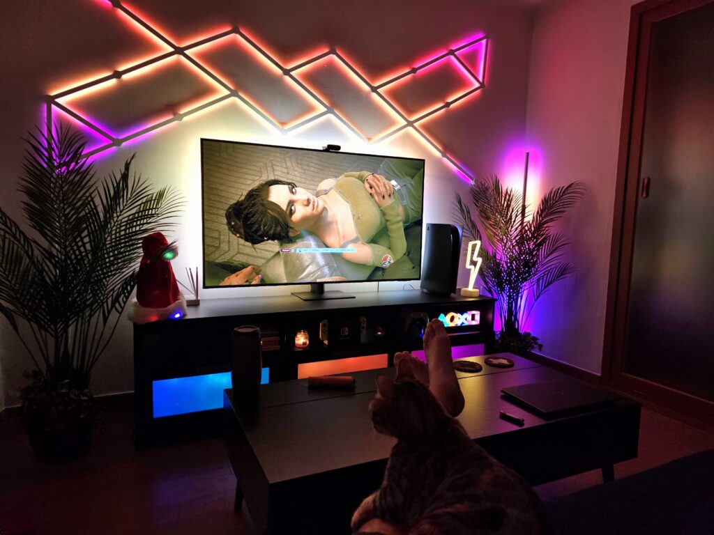Relaxing and enjoying the new update