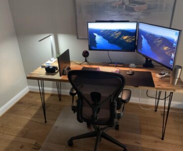 Updated my setup with a used $100 Aeron Remastered🙏