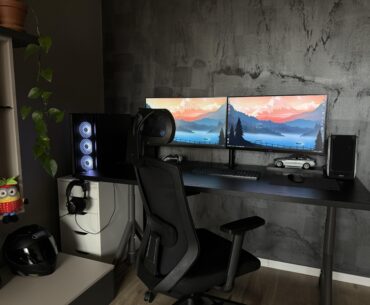 Work and gaming setup. Any thoughts, tips or suggestions are highly appreciated!