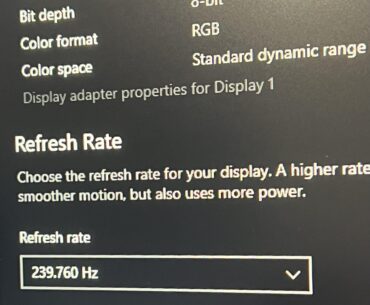 Why is my monitors Hertz so specific