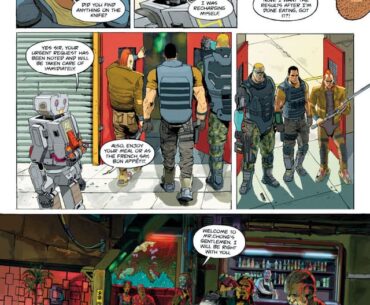 another couple pages from my cyberpunk fight comic