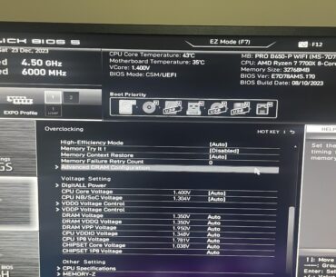 Bought the microcenter bundle with G.Skill Flare X5. Expo enabled. Pc will just randomly crash and restart on high ram intense games it seems. Are these volts safe?