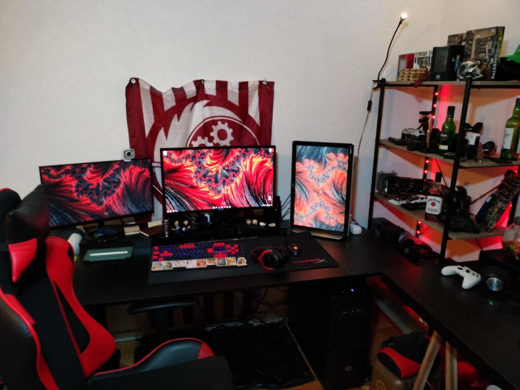 Took 3 years to get here from second hand things to this. Still very budget but atleast it looks nicer now.