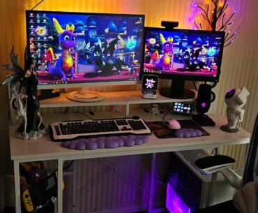 My childhood hero inspired setup 🐲 💜