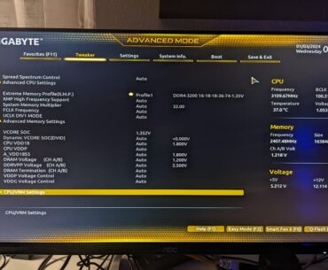 No clock frequency control on GA B550M K ?