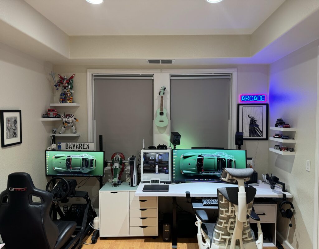 My 2024 work/sim Battlestation Setup to start 2024