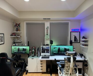 My 2024 work/sim Battlestation Setup to start 2024