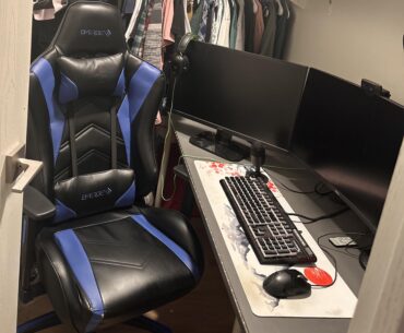 I was bored last night and made my closet a gaming room.