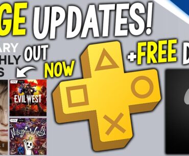 HUGE PS Plus January UPDATES! Free PS+ Games OUT NOW, Huge Free PS Plus DLC + More PlayStation News