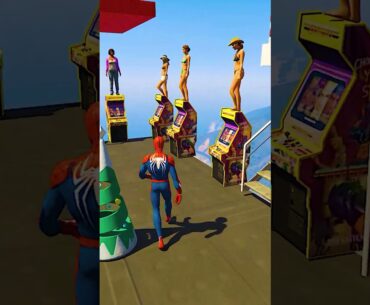 GTA 5 Epic Water Ragdolls Spiderman Vs Girls | Jumps/Fails Part-242 #epicragdolls #gta #germany