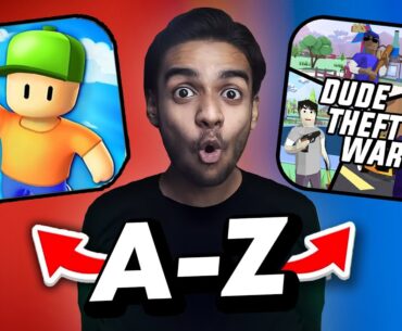 A to Z Playstore Game Challenge...