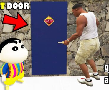 Franklin Opened THE MOST SECRET DOOR Inside Franklin's House in GTA 5 | SHINCHAN and CHOP