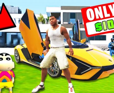 Franklin Buying EVERYTHING For $10 in GTA 5 | SHINCHAN and CHOP