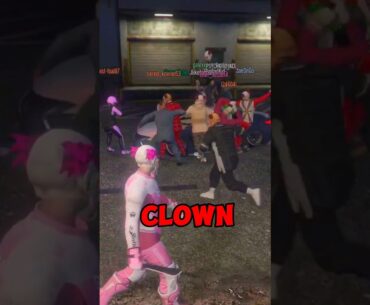KILLER CLOWN GANG TAKES OVER GTA ONLINE!! #shorts #gtav #gta #gta5