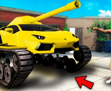 GTA 5 : Franklin Stealing The Most Expensive Supercar Tank !(GTA 5 Mods)