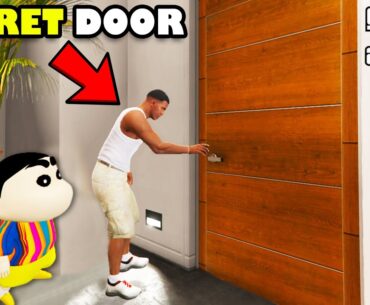 Franklin Opened THE LUXURY SECRET DOOR of Franklin's House in GTA 5 | SHINCHAN and CHOP