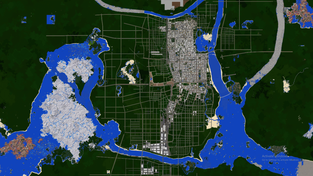 Map update of my Minecraft City project at 1:1 scale. Nearly 4 years of ...