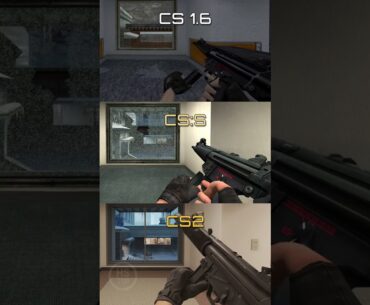 CS 1.6 vs CS:S vs CS2 (SMGs)